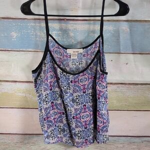 Sans Souci Purple and Pink Spaghetti Strap Camisole Top